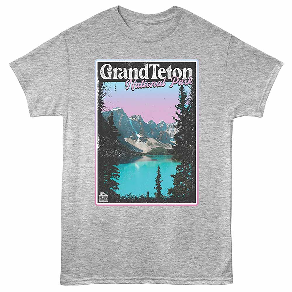 National Parks - PASTEL GRADIENT TETON Adult Shirt