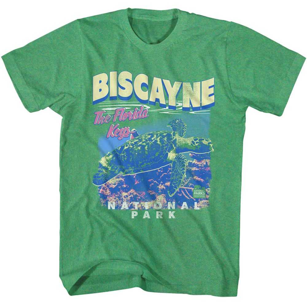 National Parks - BISCAYNE NP TURTLE Adult Shirt