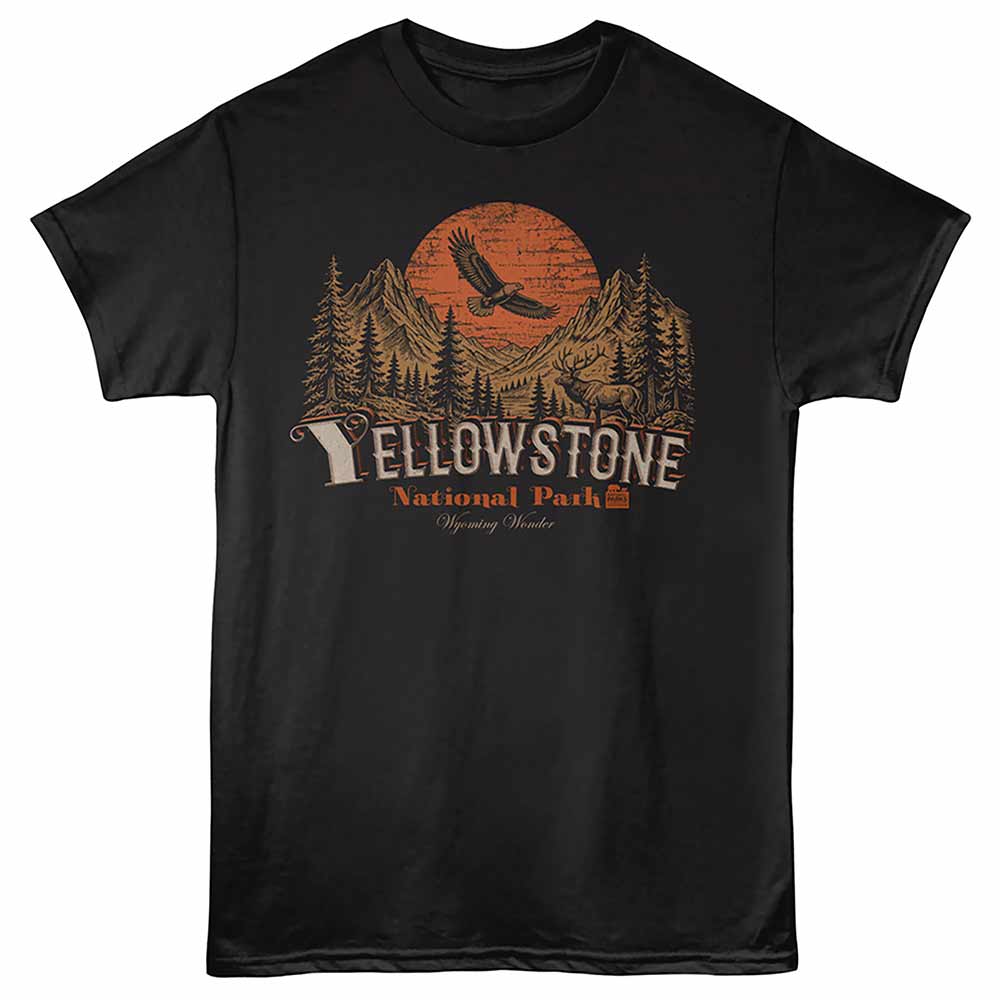 National Parks - YELLOWSTONE EAGLE Adult Shirt
