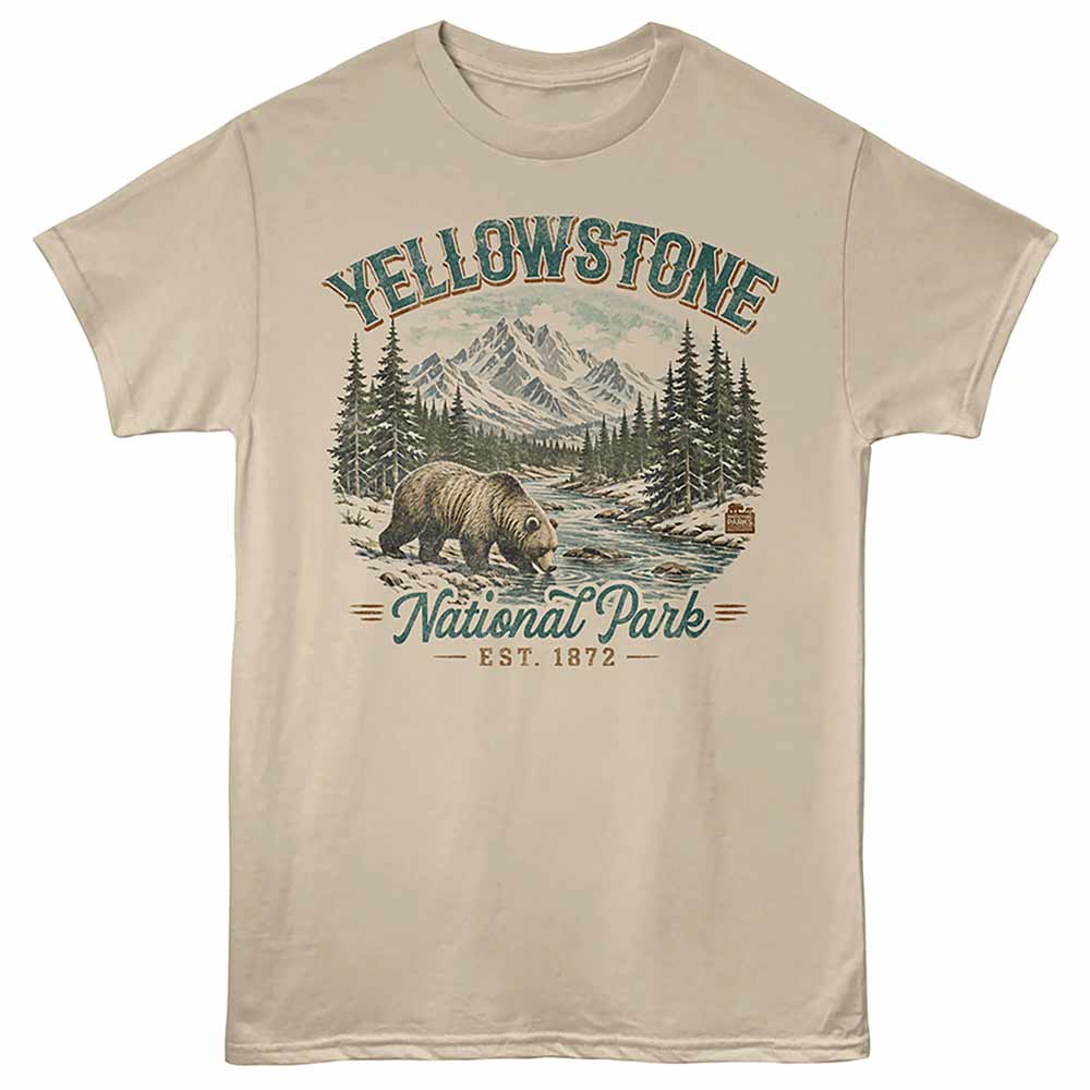 National Parks - YELLOWSTONE BEAR Adult Shirt
