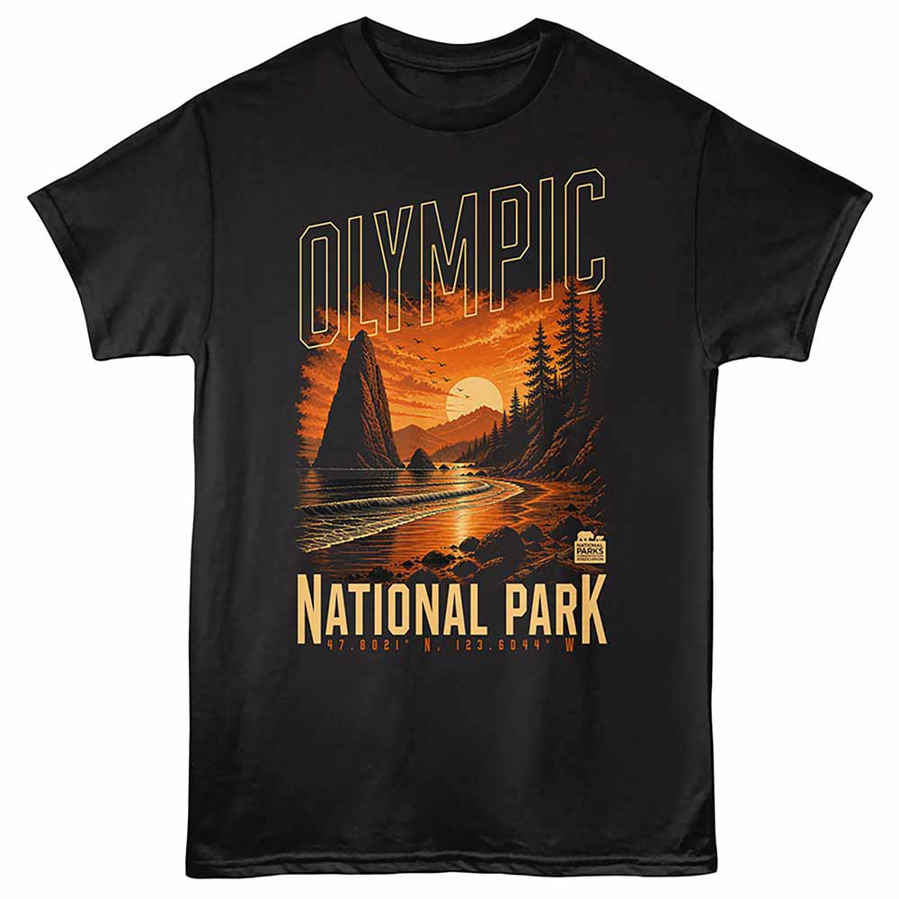 National Parks - OLYMPIC COORDINATES Adult Shirt