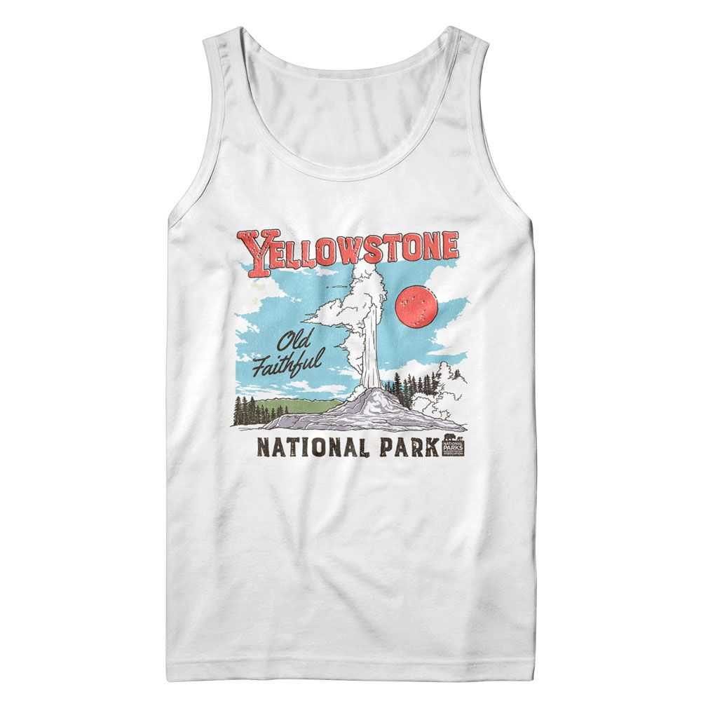 National Parks - YELLOWSTONE ILLUSTRATION Adult Shirt