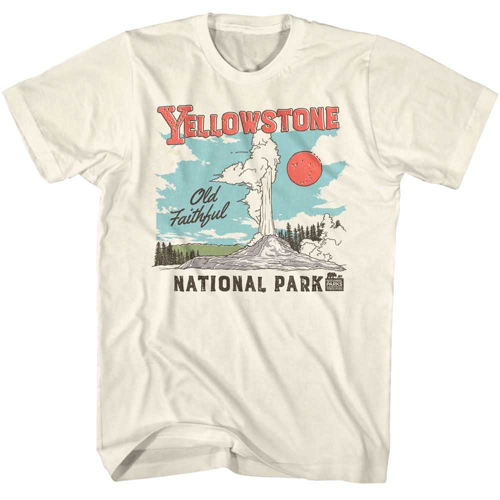 National Parks - YELLOWSTONE ILLUSTRATION Adult Shirt