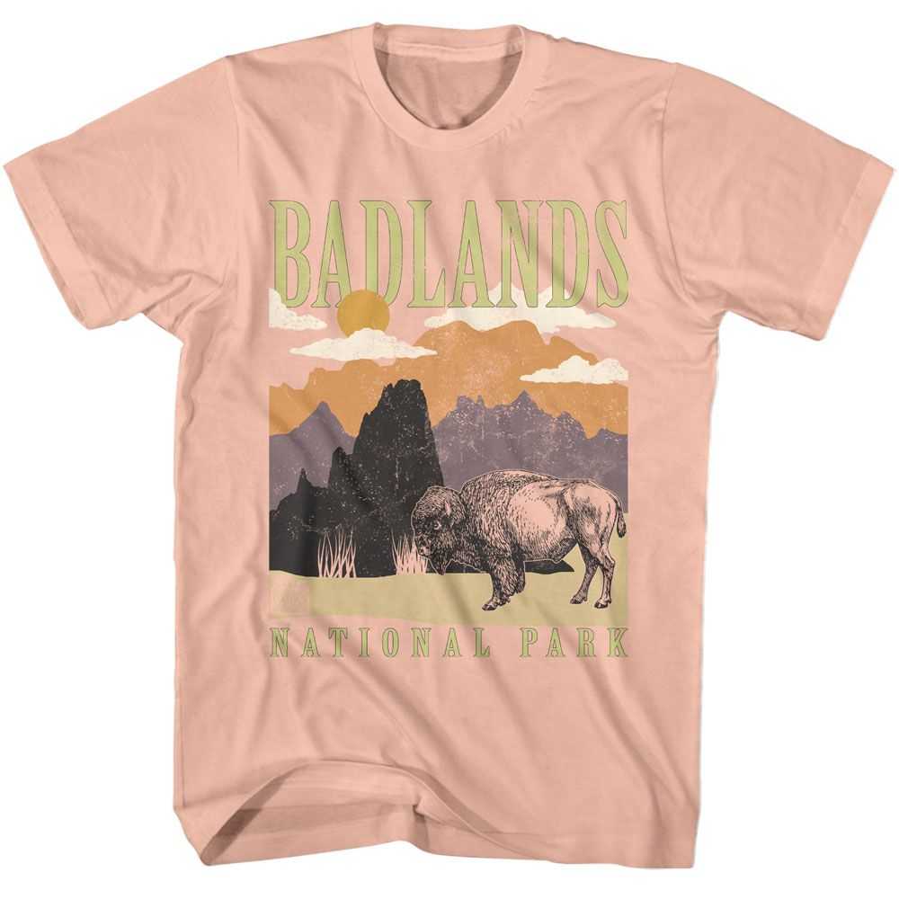 National Parks - BADLANDS MINIMALIST LANDSCAPE Adult Shirt