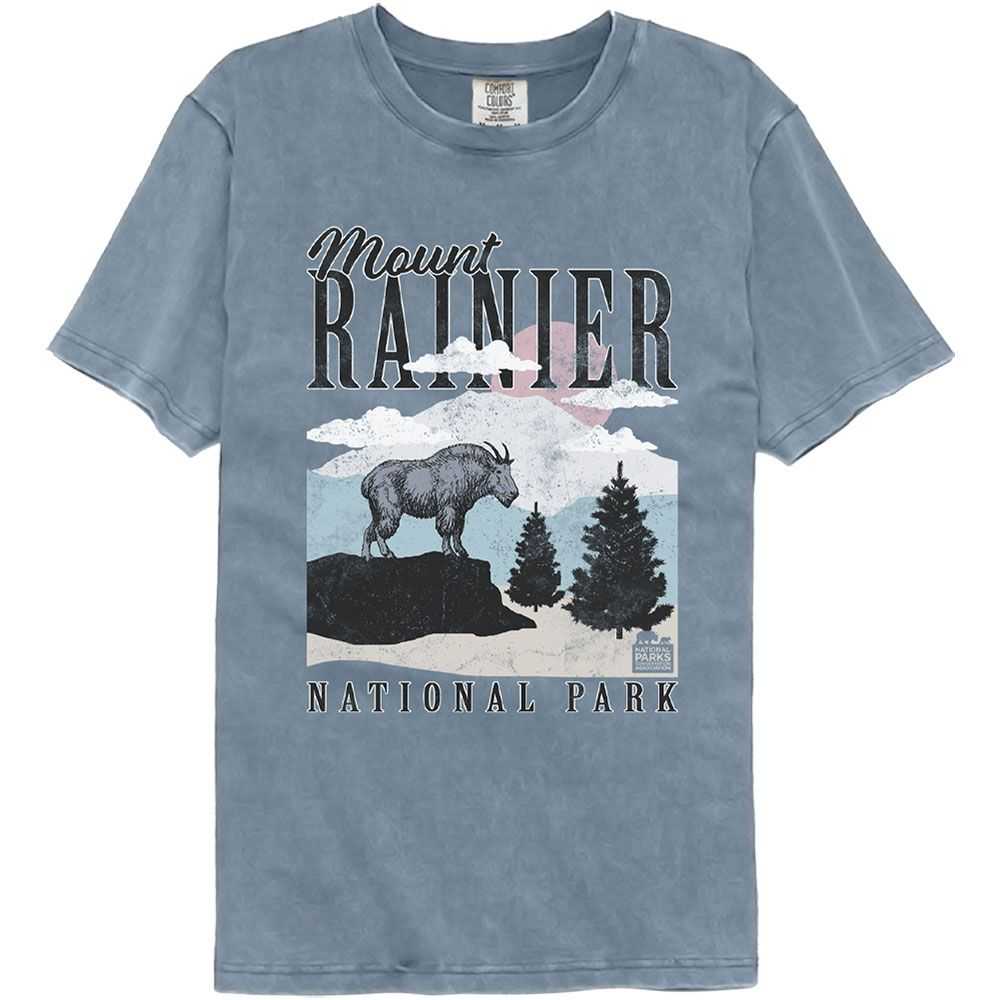 National Parks - RANIER MINIMALIST LANDSCAPE Adult Shirt