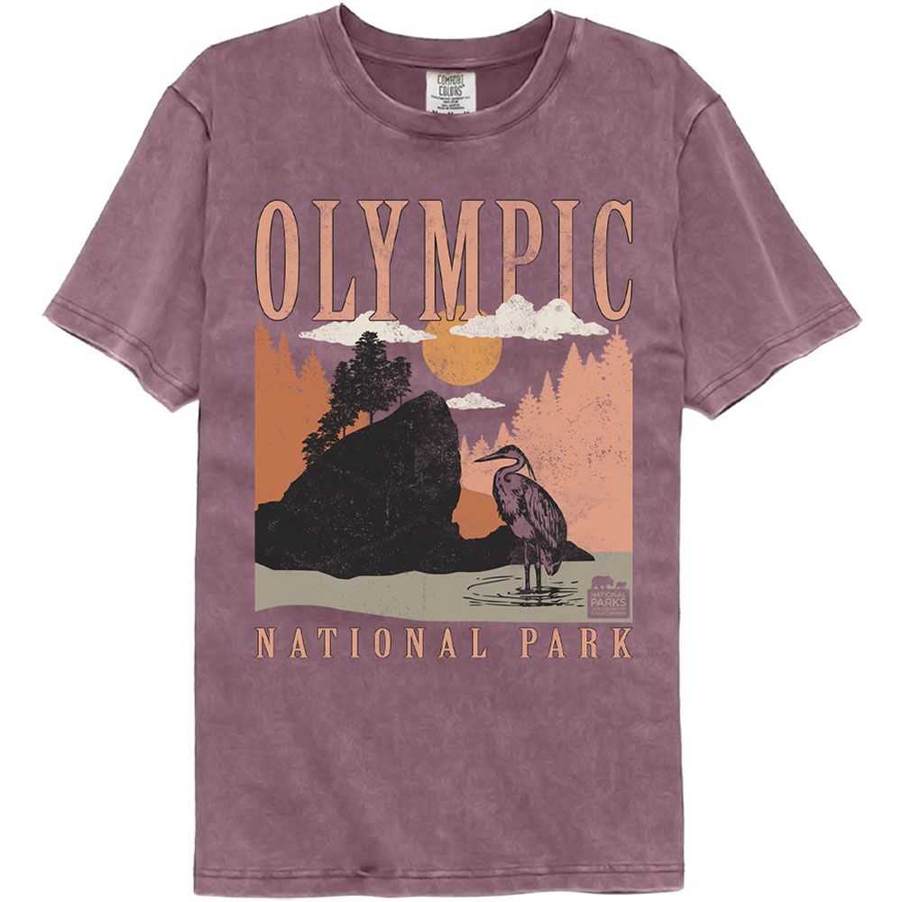 National Parks - OLYMPIC MINIMALIST LANDSCAPE Adult Shirt