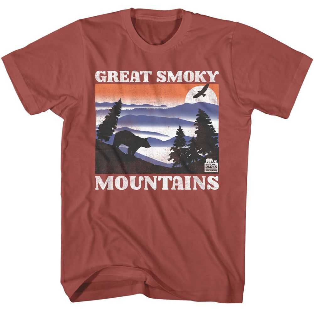 National Parks - GSM BEAR AND MTNS LIGHT Adult Shirt