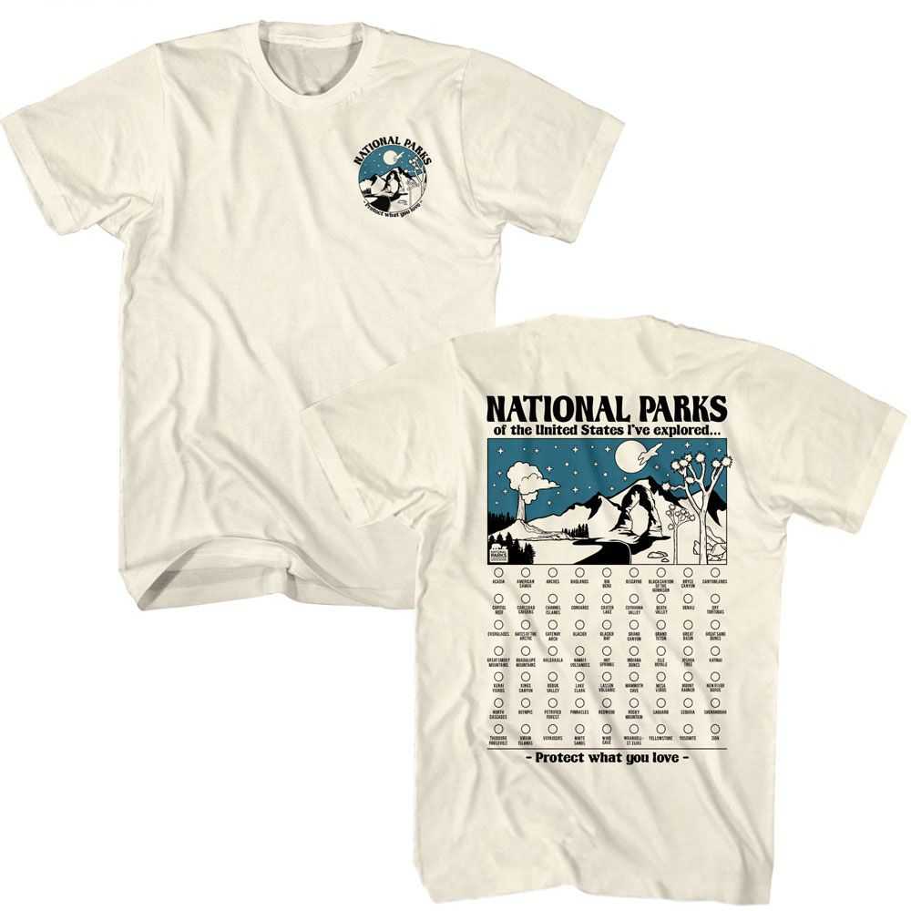 National Parks - NATIONAL PARKS CHECK LIST Adult Shirt