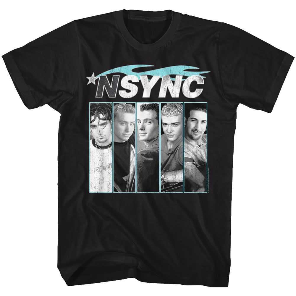 NSYNC - BLUE FLAME Adult Shirt