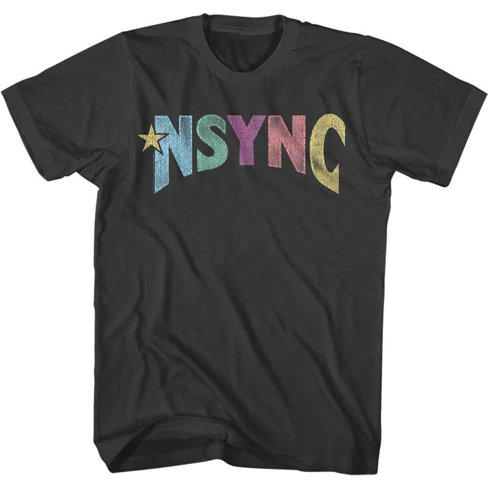 NSYNC - MULTI COLOR LOGO Adult Shirt