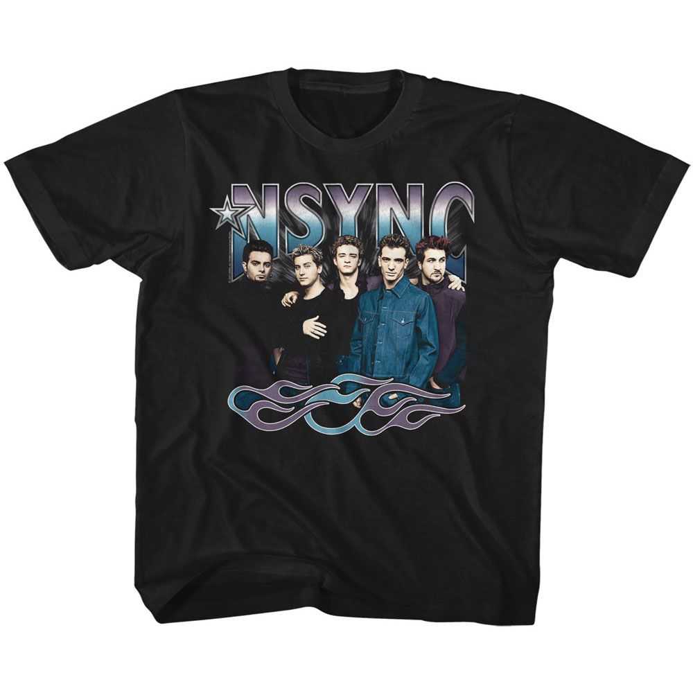 NSYNC - NSYNC COOL TONES AND FLAMES Youth Shirt