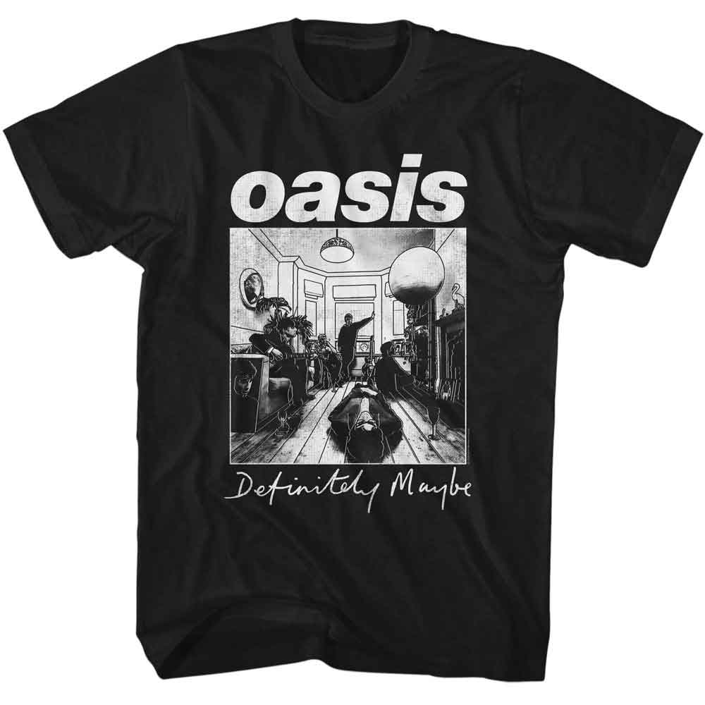 Oasis - OASIS MONOTONE DEFINITELY MAYBE Adult Shirt