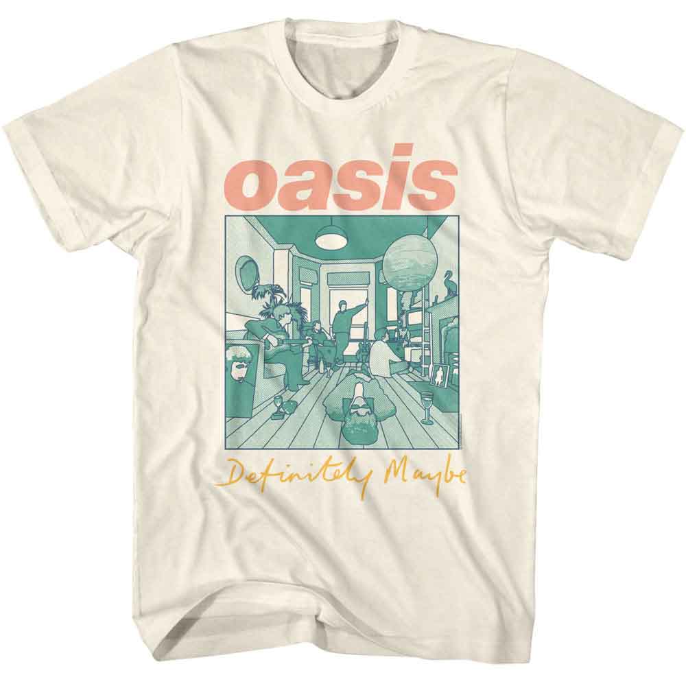 Oasis - OASIS DEFINITELY MAYBE ALBUM MULTICOLORED Adult Shirt