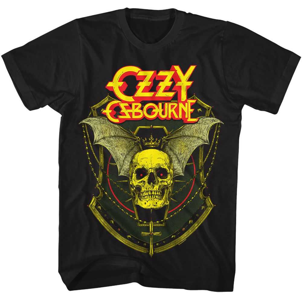 Ozzy Osbourne - OZZY CROWNED SKULL WINGED Adult Shirt