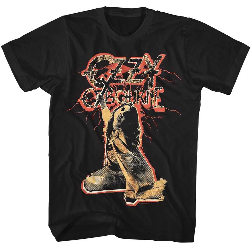 Ozzy Osbourne - OZZY RED LIGHTNING Adult Shirt