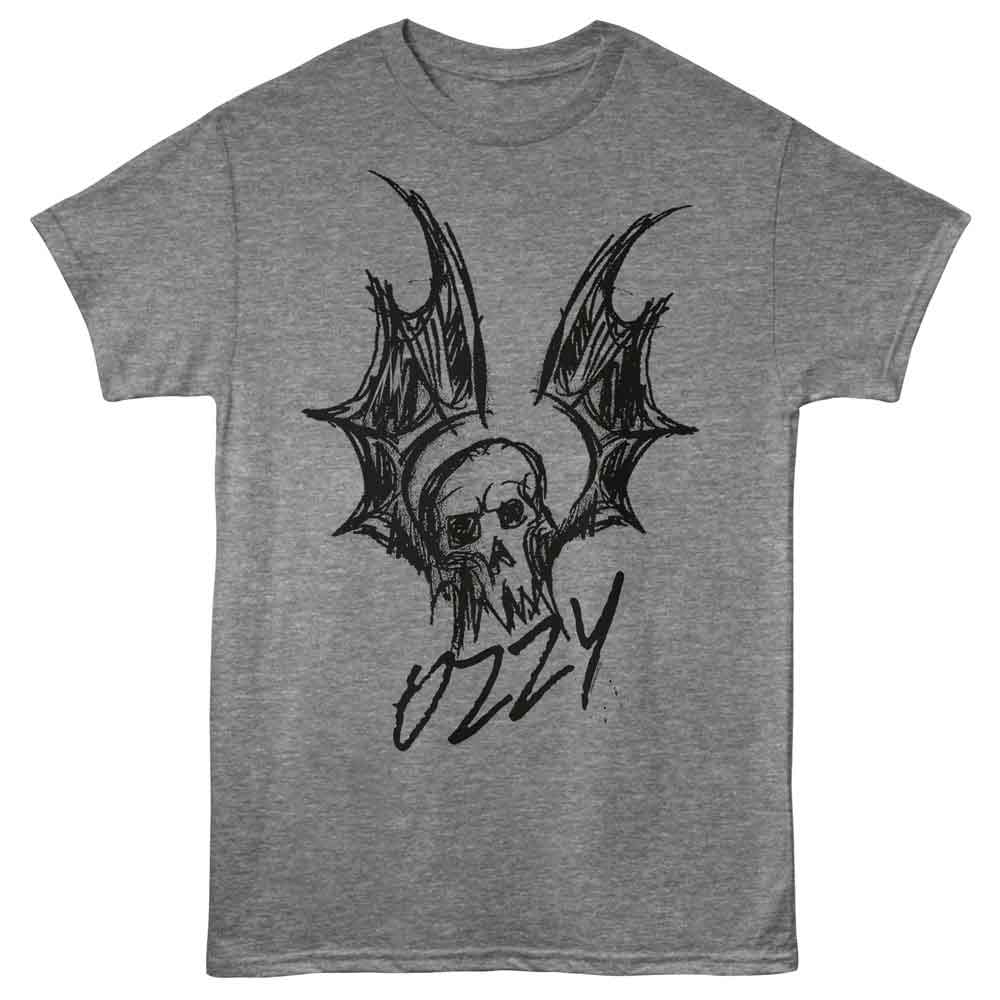 Ozzy Osbourne - OZZY OSBOURNE BAT SKULL Adult Shirt