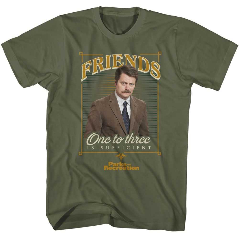 Parks and Recreation - PARKS AND RECREATION ONE TO THREE IS SUFFICIENT Adult Shirt