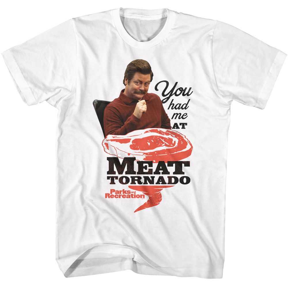Parks and Recreation - PARKS AND RECREATION MEAT TORNADO Adult Shirt