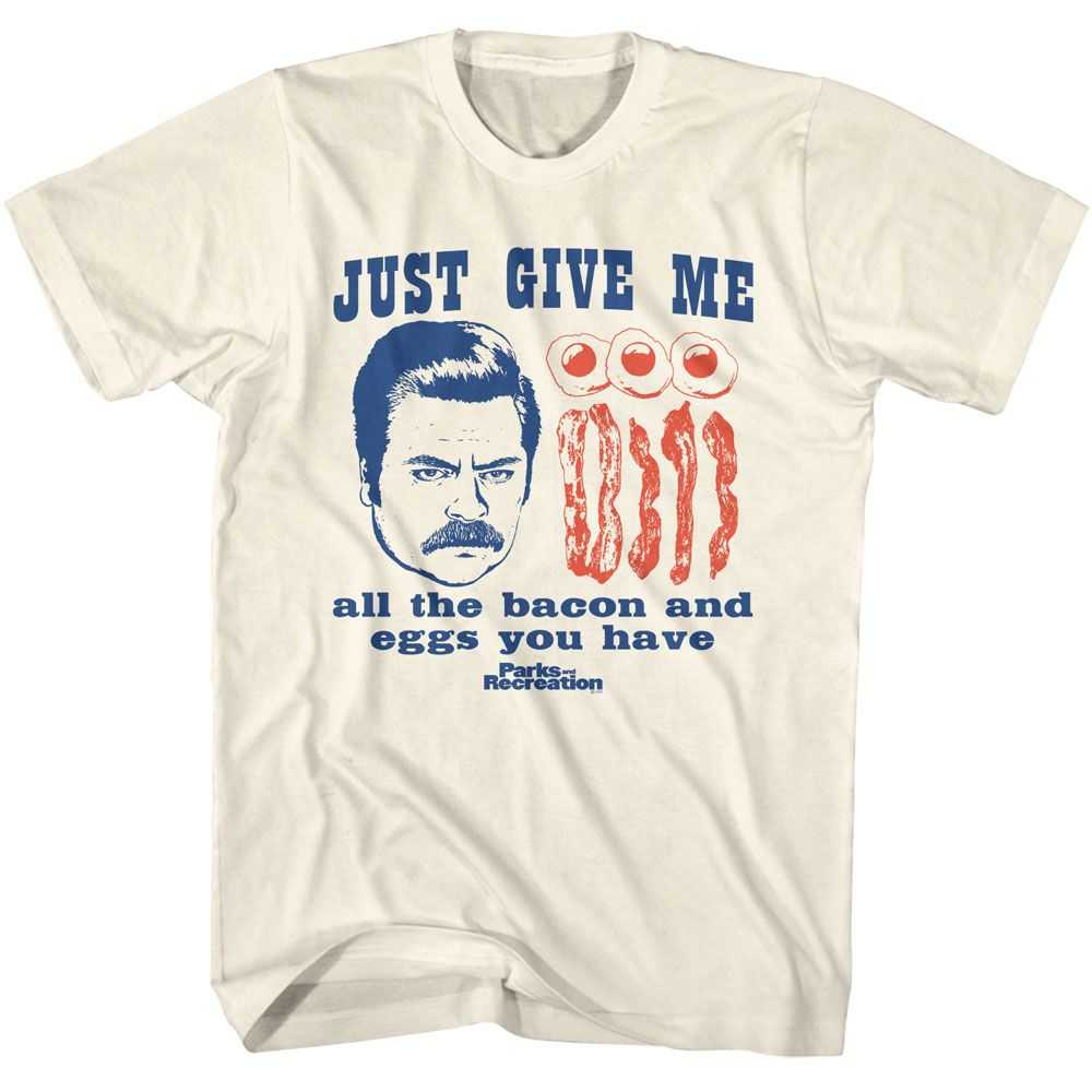 Parks and Recreation - PARKS AND RECREATION ALL THE BACON AND EGGS Adult Shirt