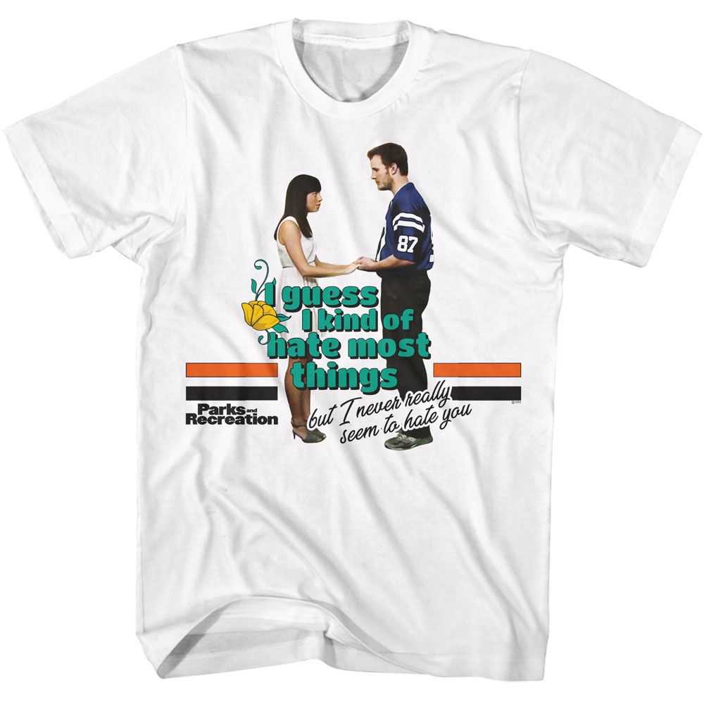 Parks and Recreation - PARKS AND RECREATION I NEVER SEEM TO HATE YOU Adult Shirt
