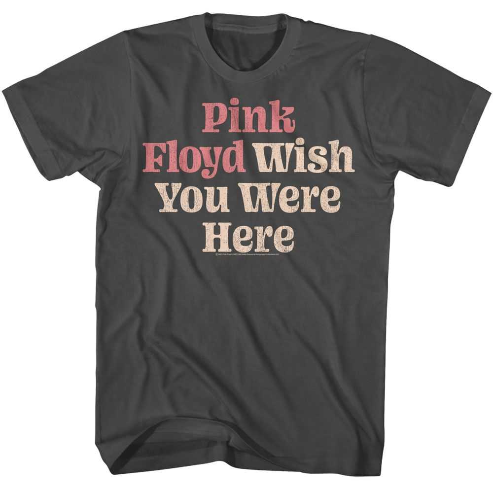 Pink Floyd - PINK FLOYD WISH YOU WERE HERE TEXT Adult Shirt