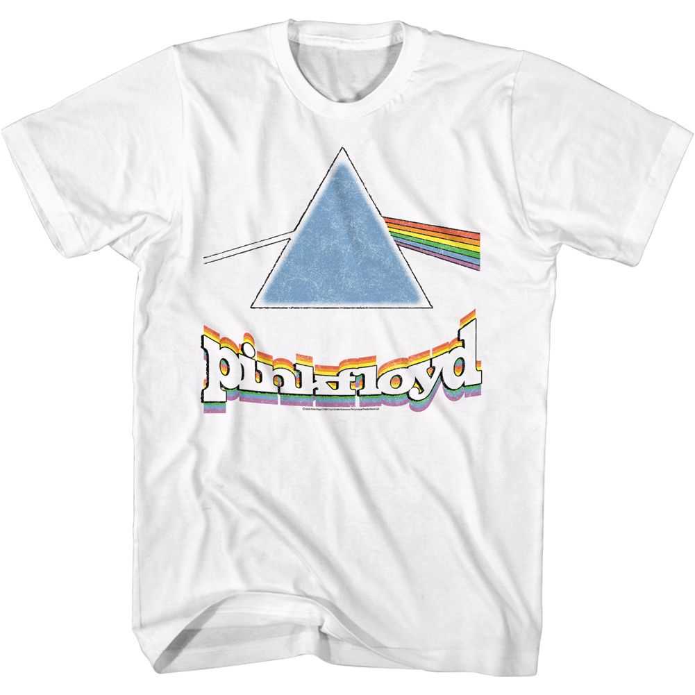 Pink Floyd - RAINBOW PRISM W/LOGO Adult Shirt