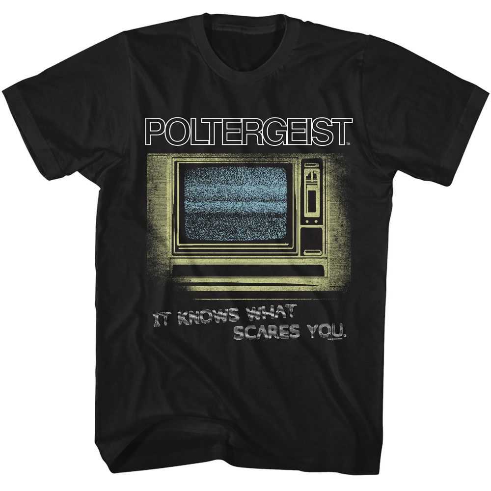 Poltergeist - POLTERGEIST IT KNOWS WHAT SCARES YOU Adult Shirt