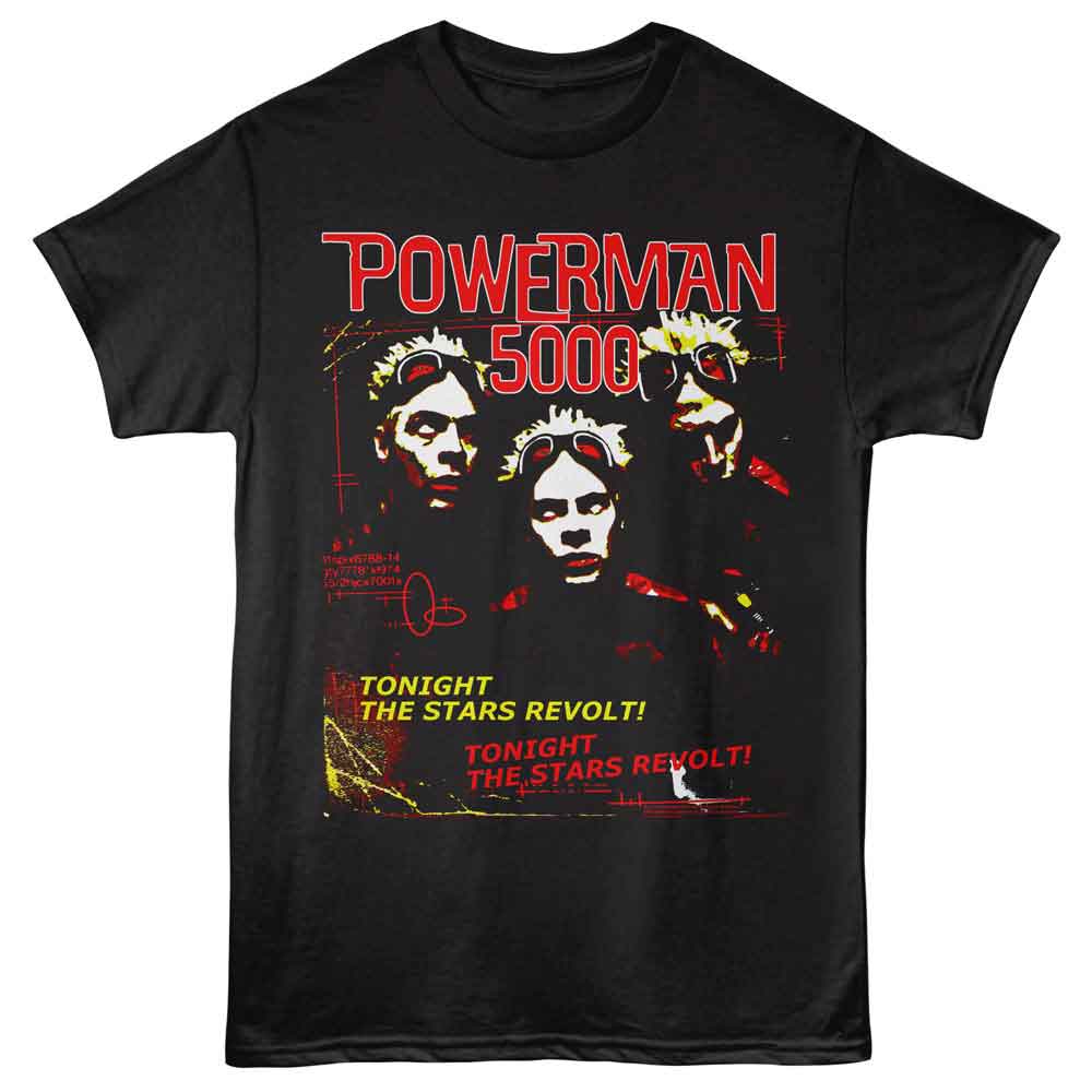 Powerman 5000 - POWERMAN 5000 THE STARS REVOLT Adult Shirt