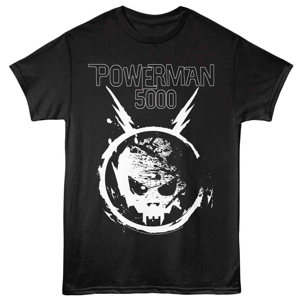 Powerman 5000 - POWERMAN 5000 SPACE SKULL LOGO Adult Shirt