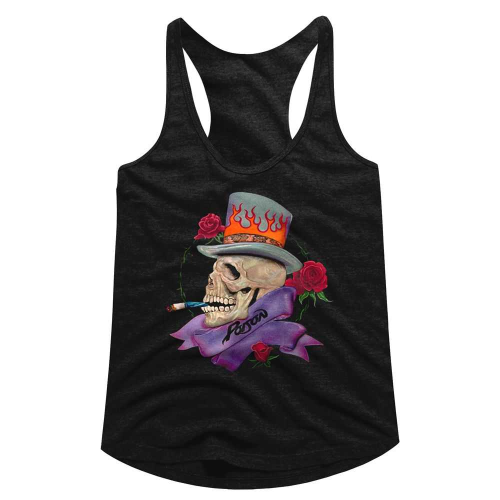 Poison - SKULL SMOKIN POISON Adult Shirt