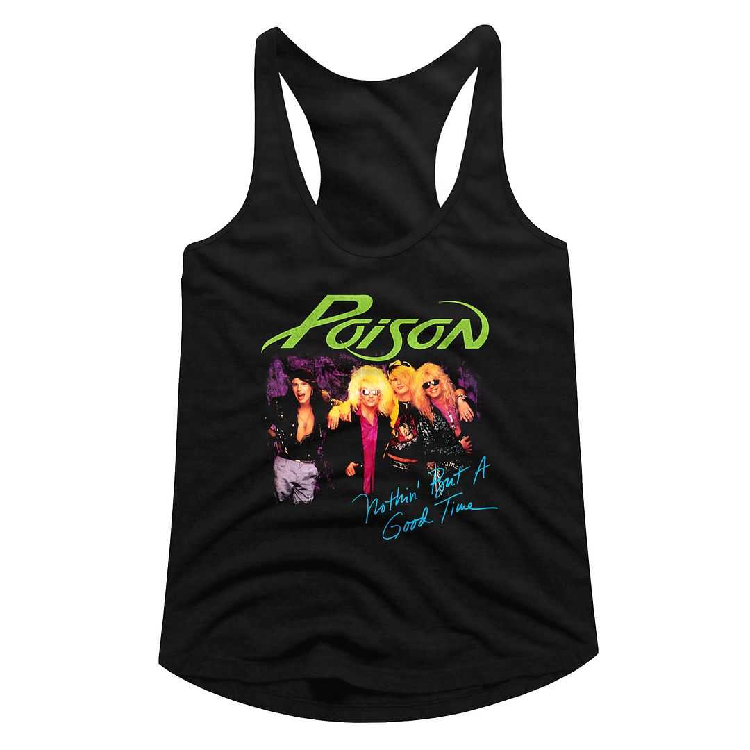 Poison - NOTHIN BUT A GOOD TIME Adult Shirt