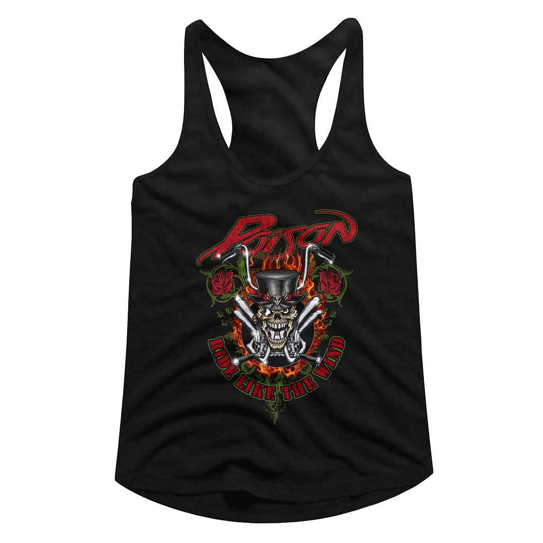 Poison - RIDE LIKE THE WIND Adult Shirt