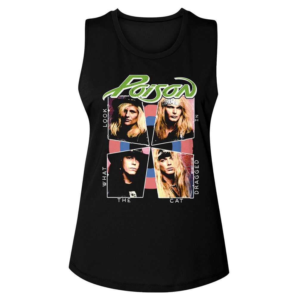 Poison - CAT DRAGGED IN Adult Shirt