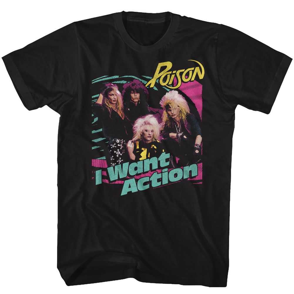 Poison - BRIGHT ACTION Adult Shirt
