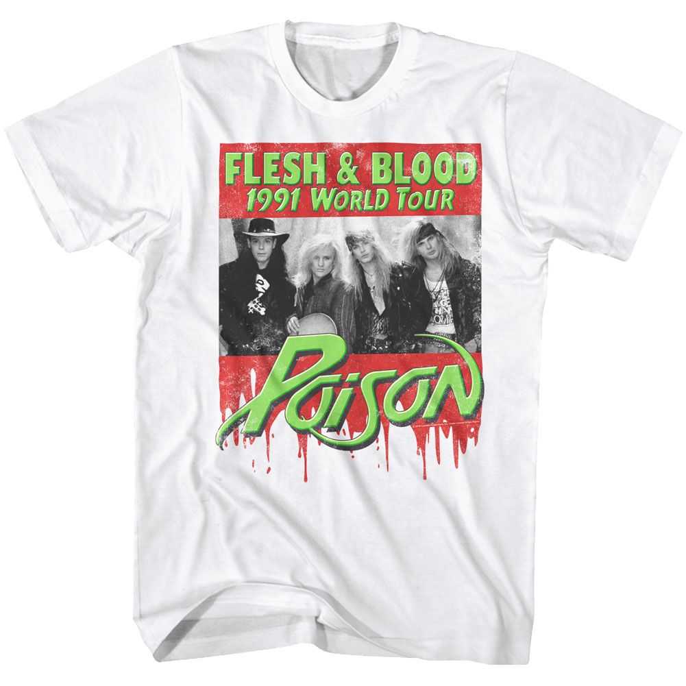 Poison - FLESH BLOOD Adult Shirt