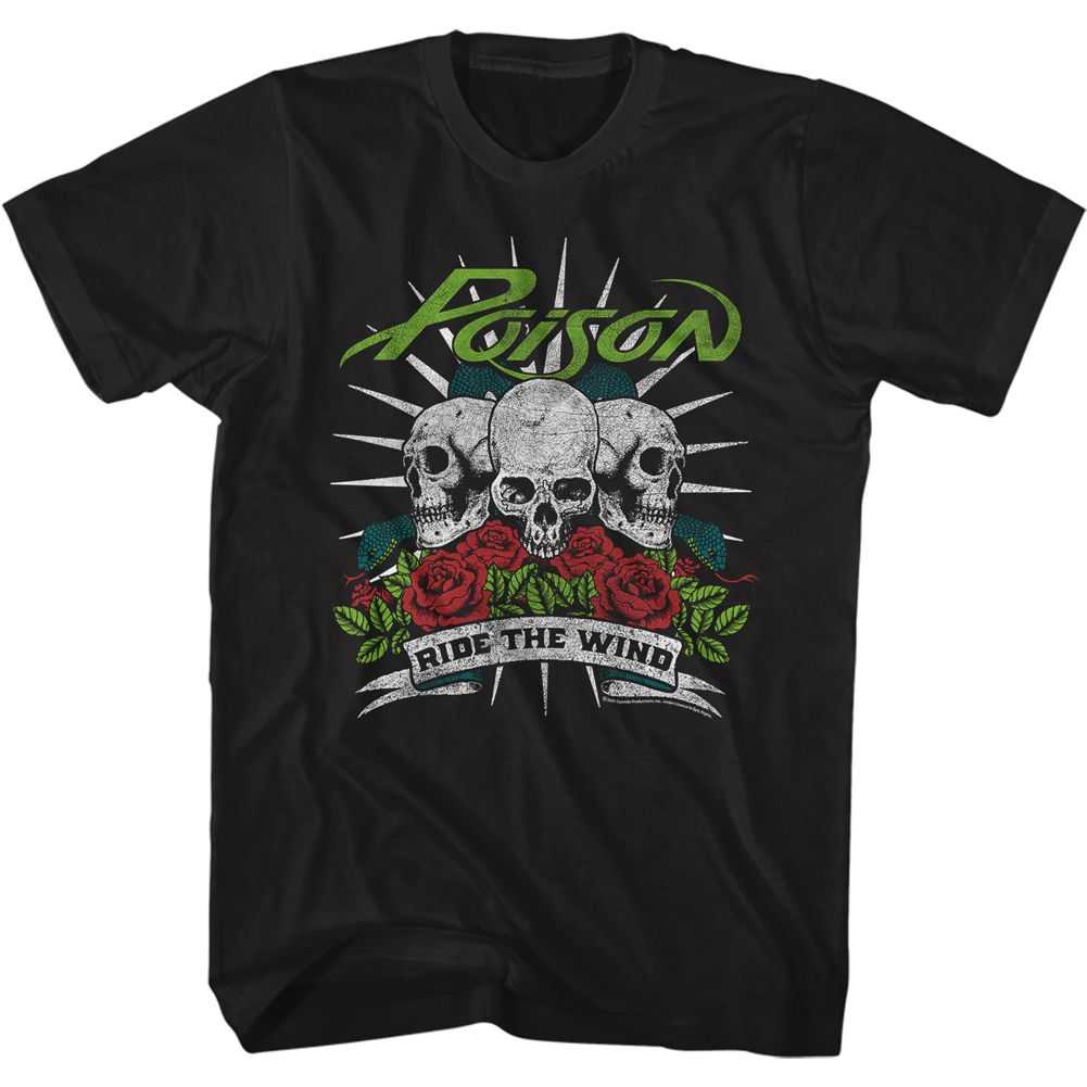 Poison - RIDE THE WIND Adult Shirt
