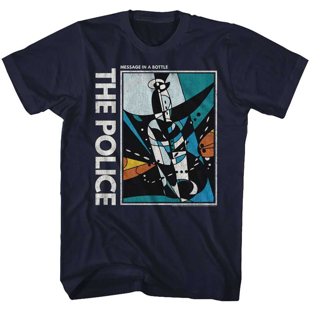 The Police - MESSAGE IN A BOTTLE Adult Shirt