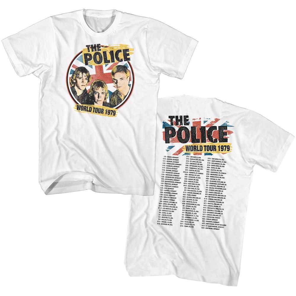 The Police - 79 WORLD TOUR Adult Shirt