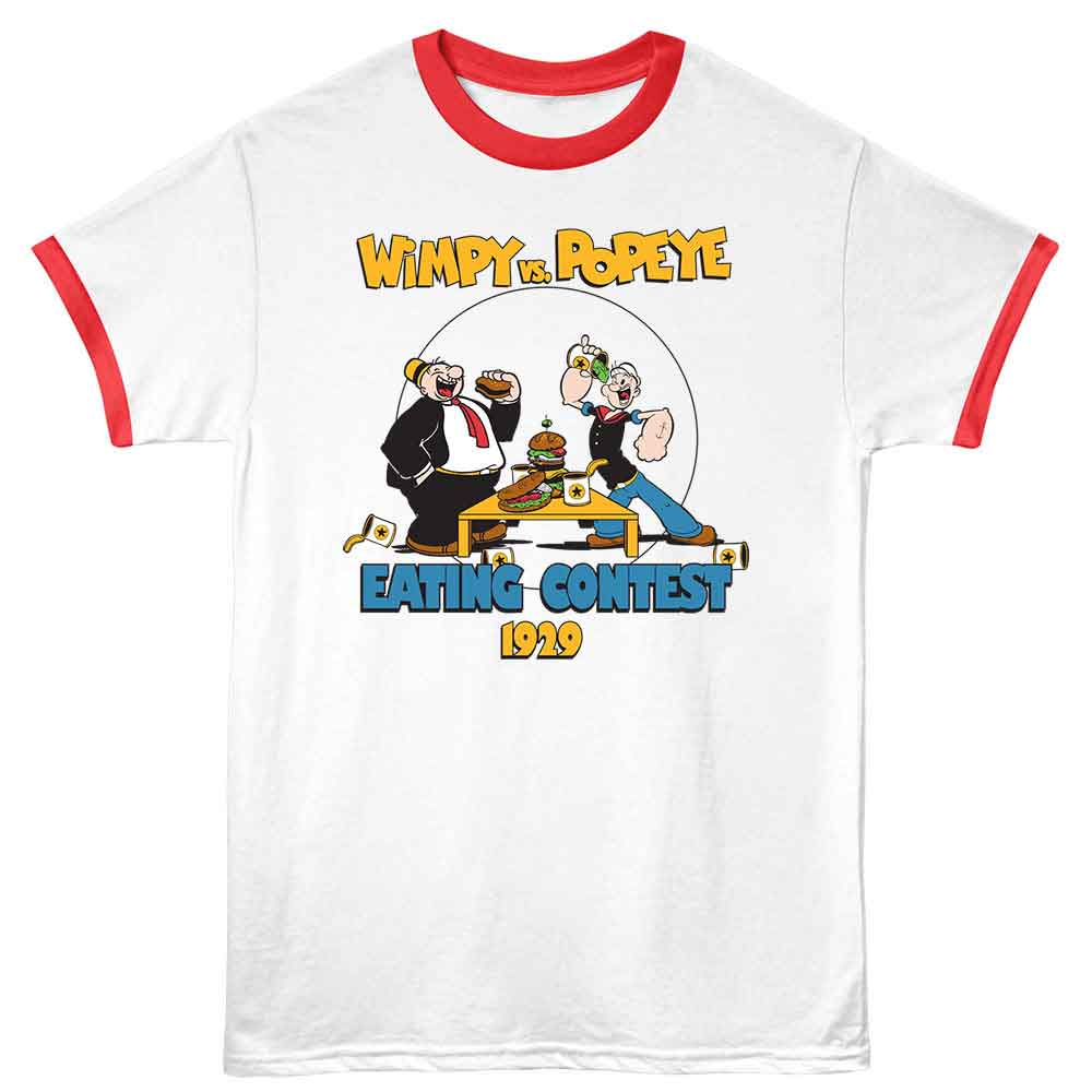 Popeye - EATING CONTEST Adult Shirt