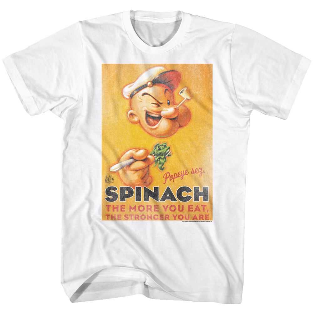 Popeye - SPINACH STYLE Adult Shirt