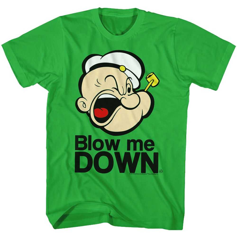 Popeye - BLOW ME DOWN Adult Shirt