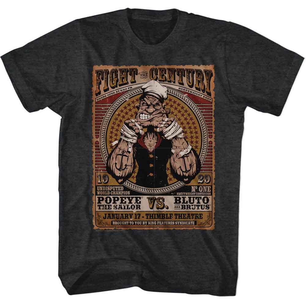 Popeye - POPEYE FIGHT OF THE CENTURY Adult Shirt