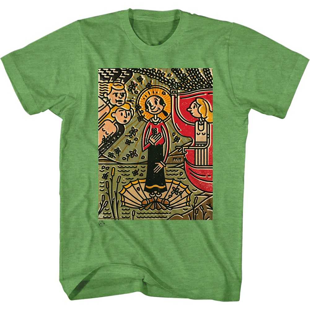 Popeye - MOSAIC OLIVE Adult Shirt