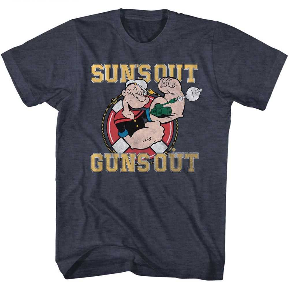 Popeye - SUNS OUT GUNS OUT Adult Shirt