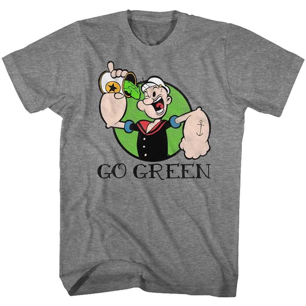 Popeye - GO GREEN Adult Shirt