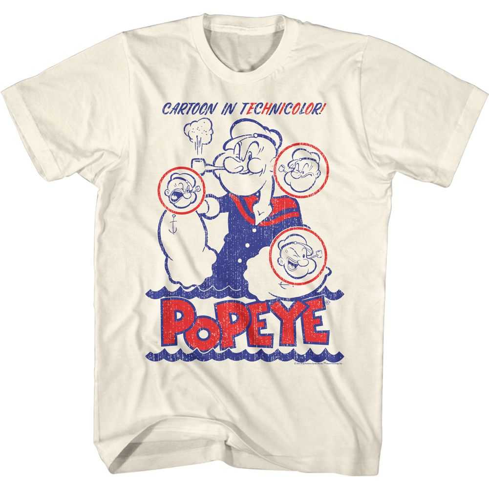 Popeye - CARTOON IN TECHNICOLOR Adult Shirt