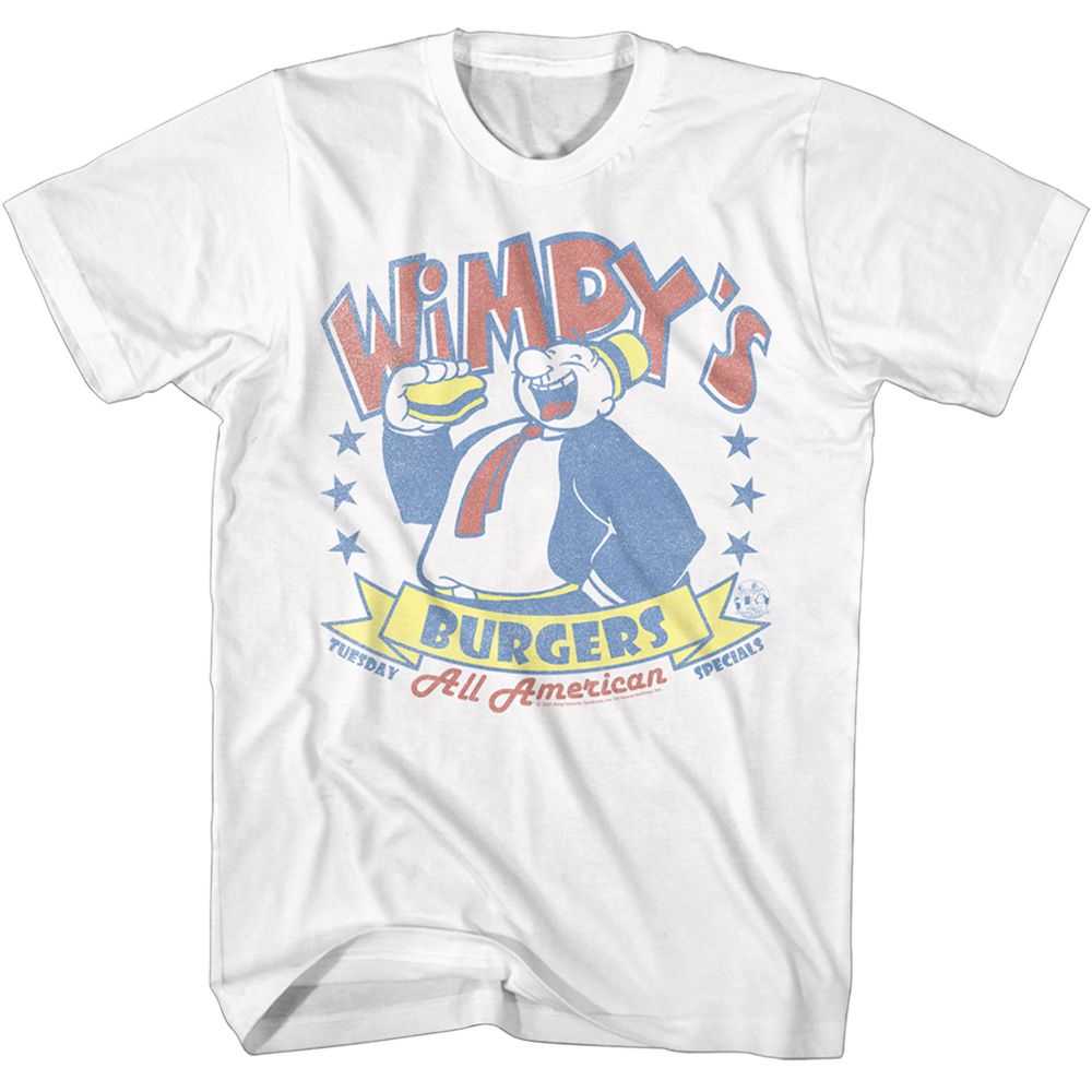 Popeye - WHIMPYS BURGERS Adult Shirt