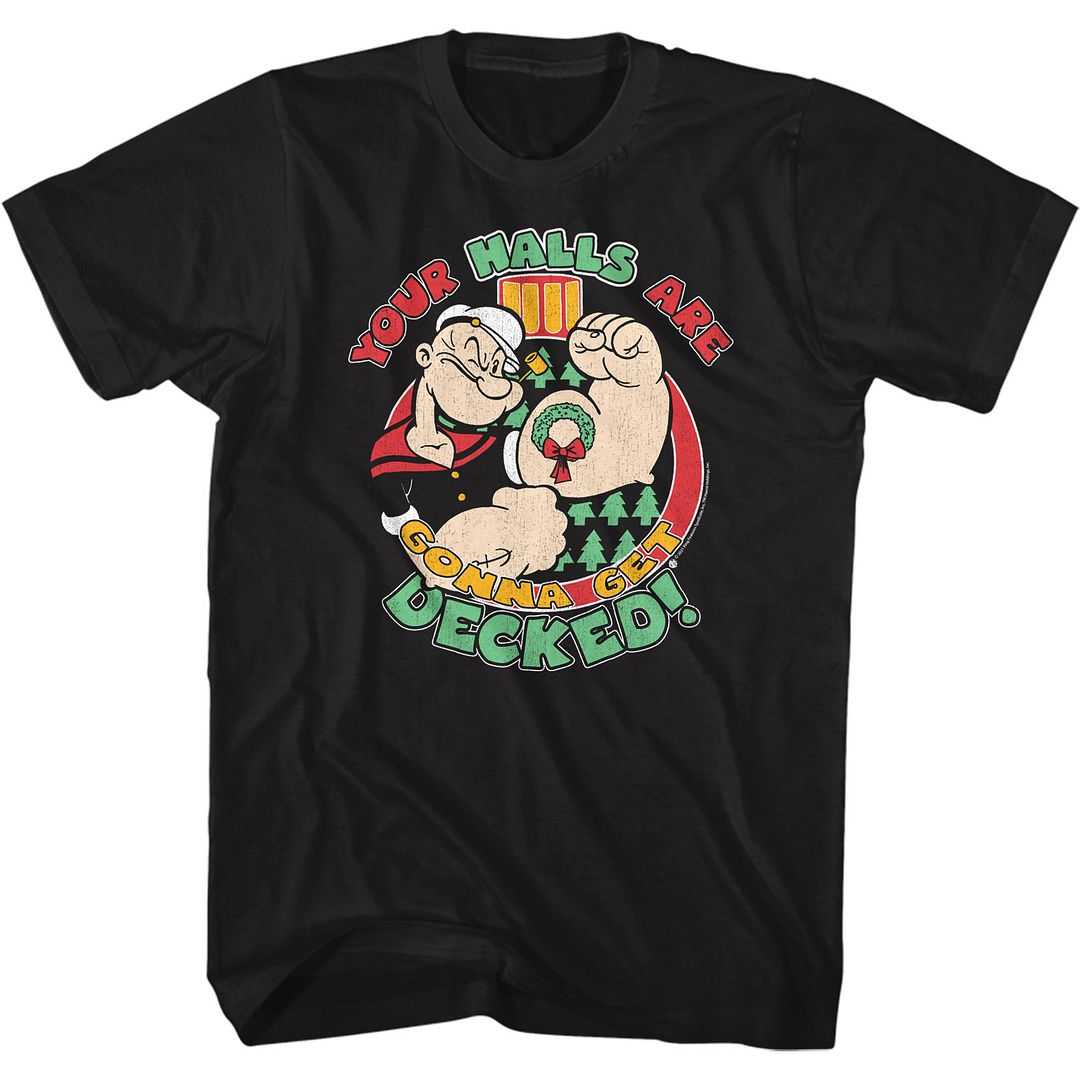 Popeye - POPEYE YOUR GONNA GET DECKED Adult Shirt