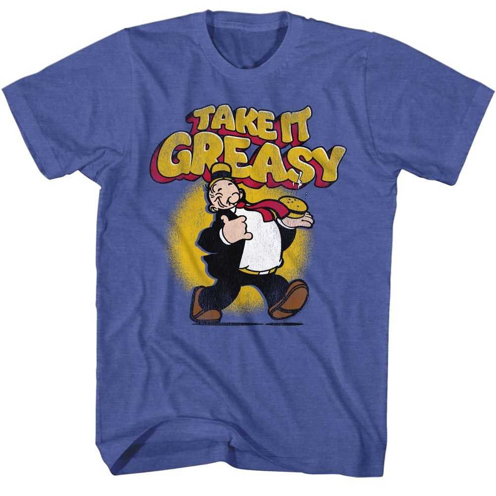 Popeye - POPEYE TAKE IT GREASY Adult Shirt