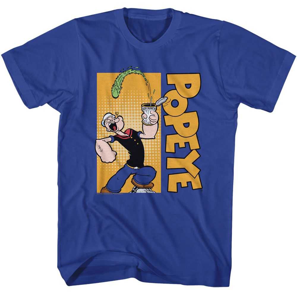 Popeye - POPEYE VERITICAL LOGO Adult Shirt